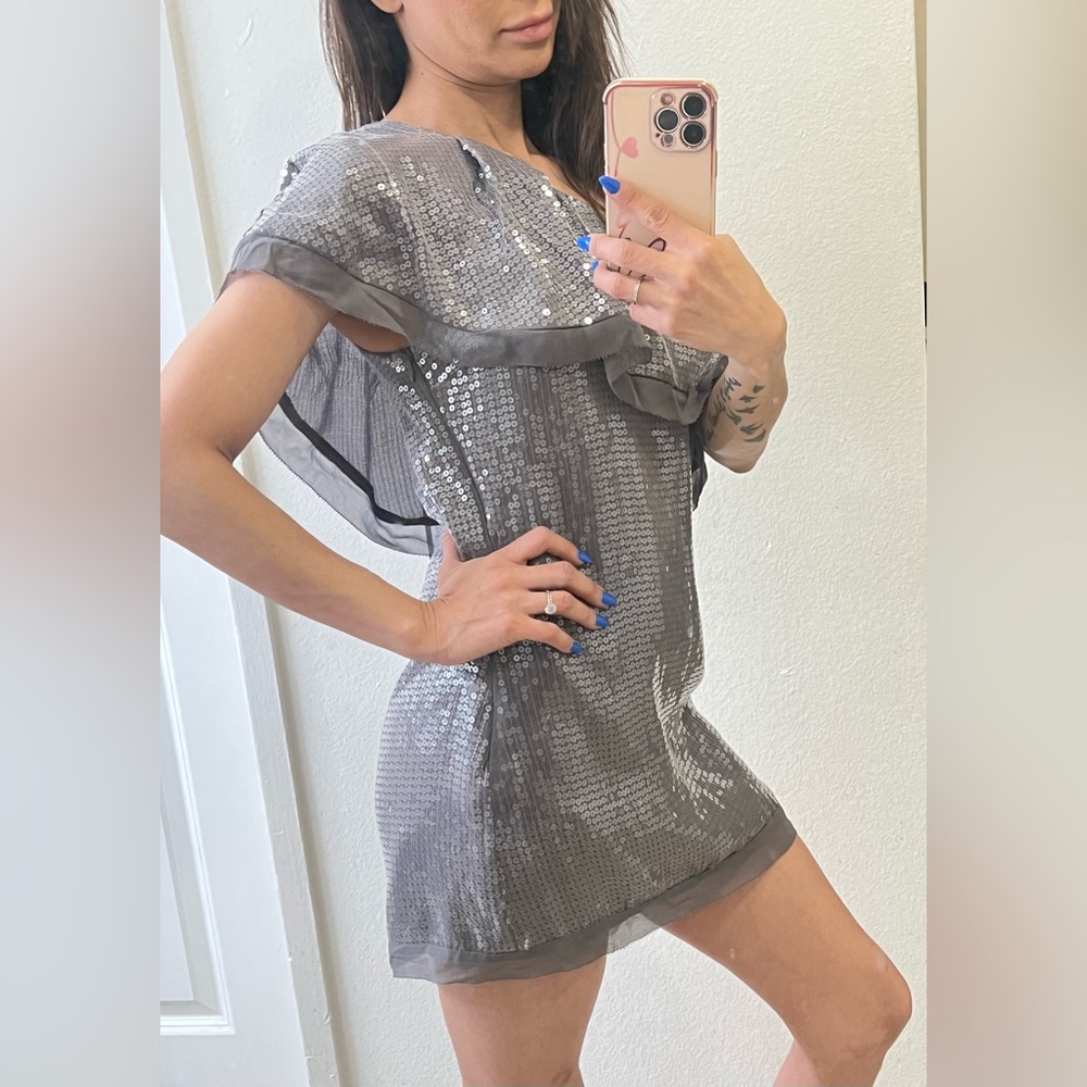 One shoulder Sequin Dress